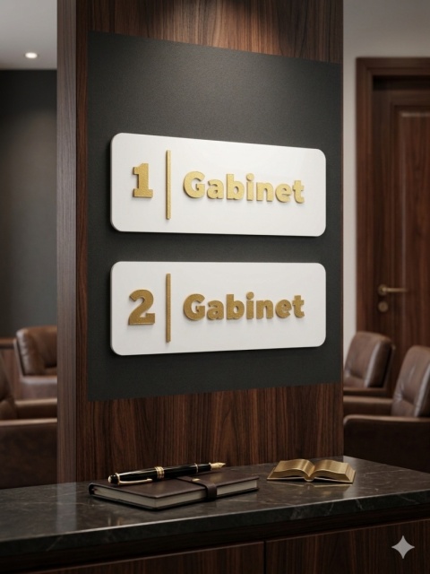 Elegancka Tabliczka Informacyjna na Drzwi