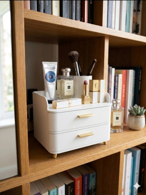 Mini Komoda Elegancki Organizer z 2 Szufladami