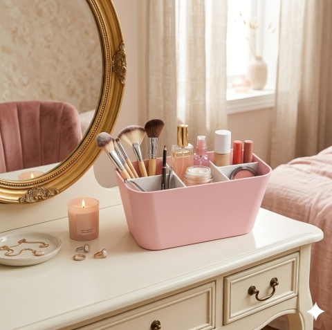 Stylowy Organizer / Pojemnik na Kosmetyki i Akcesoria